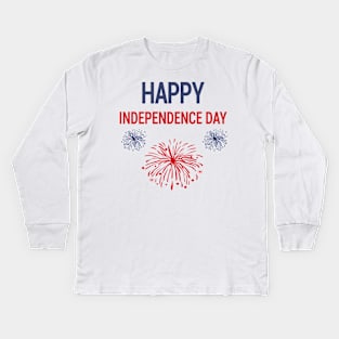 4th of July Fireworks Kids Long Sleeve T-Shirt